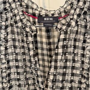 Anthropologie Maeve gingham xs sleeveless blouse